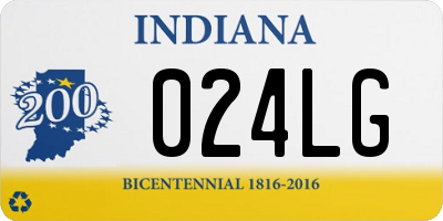 IN license plate 024LG