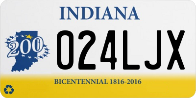 IN license plate 024LJX