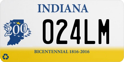 IN license plate 024LM