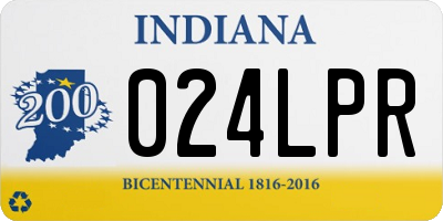 IN license plate 024LPR