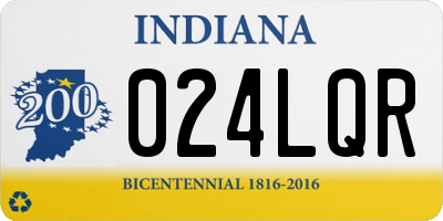 IN license plate 024LQR