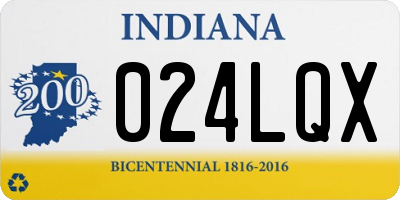 IN license plate 024LQX
