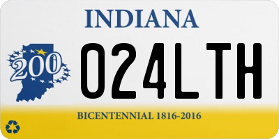 IN license plate 024LTH
