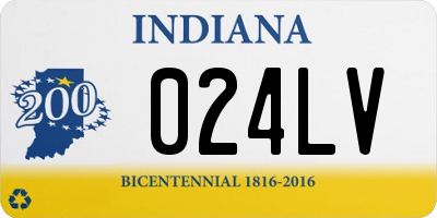 IN license plate 024LV