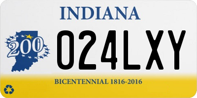 IN license plate 024LXY