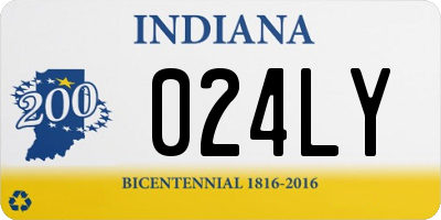 IN license plate 024LY