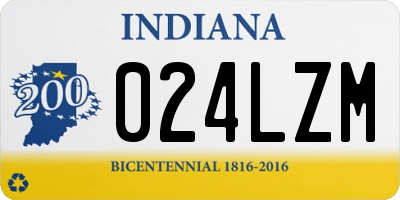 IN license plate 024LZM