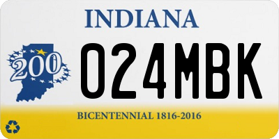 IN license plate 024MBK