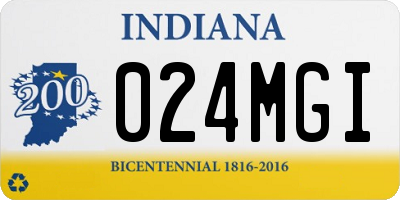 IN license plate 024MGI