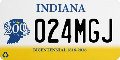 IN license plate 024MGJ