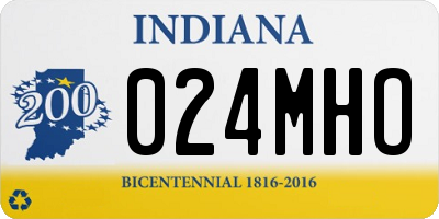 IN license plate 024MHO