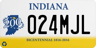 IN license plate 024MJL