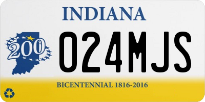 IN license plate 024MJS