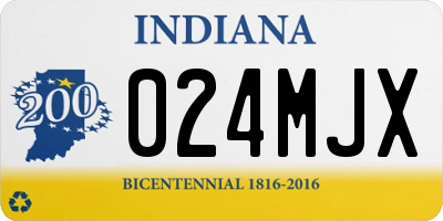IN license plate 024MJX