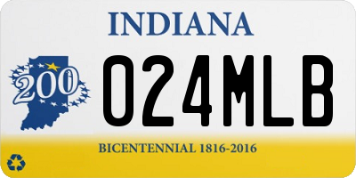 IN license plate 024MLB