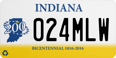 IN license plate 024MLW