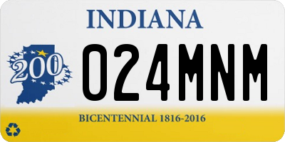 IN license plate 024MNM