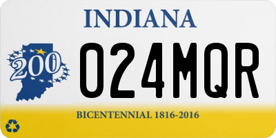IN license plate 024MQR