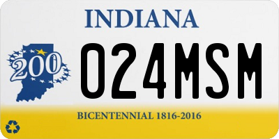 IN license plate 024MSM