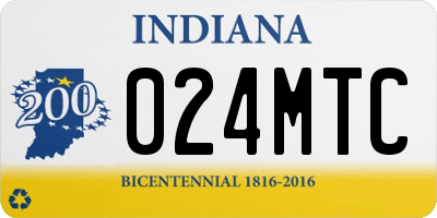IN license plate 024MTC