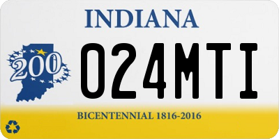 IN license plate 024MTI