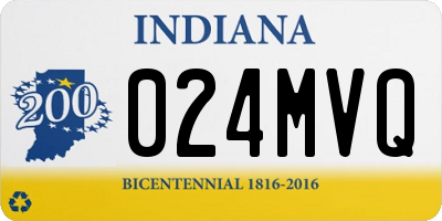 IN license plate 024MVQ