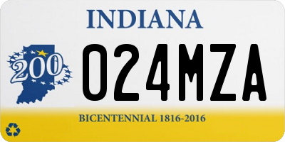 IN license plate 024MZA