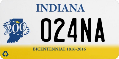 IN license plate 024NA