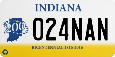 IN license plate 024NAN