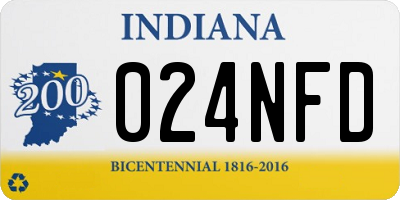 IN license plate 024NFD
