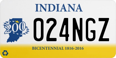 IN license plate 024NGZ