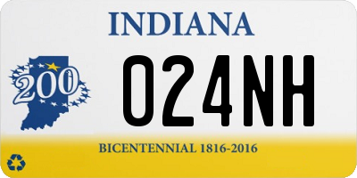 IN license plate 024NH