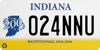IN license plate 024NNU