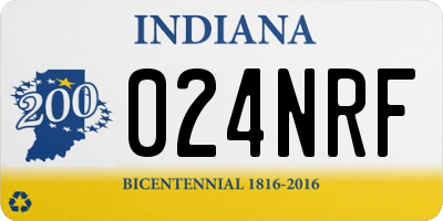 IN license plate 024NRF