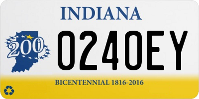 IN license plate 024OEY