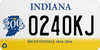 IN license plate 024OKJ