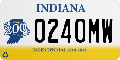 IN license plate 024OMW