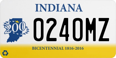 IN license plate 024OMZ