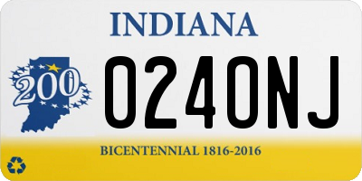 IN license plate 024ONJ