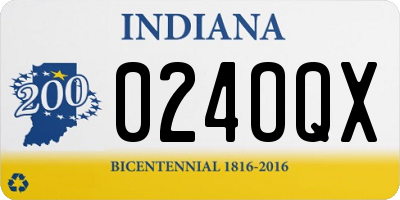 IN license plate 024OQX