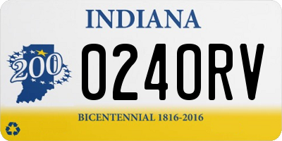 IN license plate 024ORV