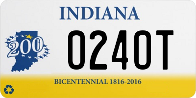 IN license plate 024OT