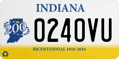 IN license plate 024OVU