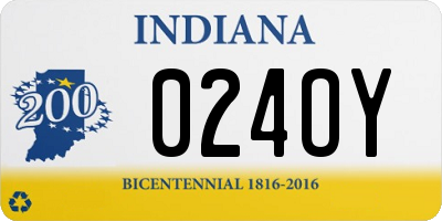 IN license plate 024OY