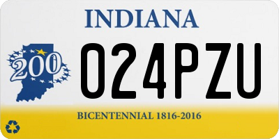 IN license plate 024PZU