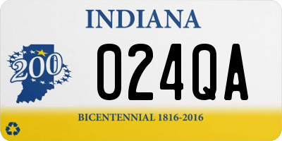 IN license plate 024QA