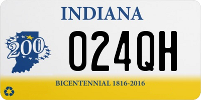IN license plate 024QH