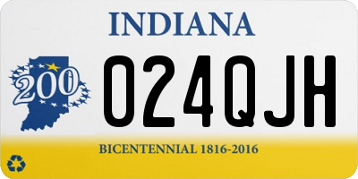 IN license plate 024QJH