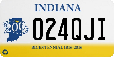 IN license plate 024QJI