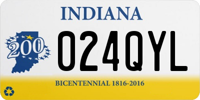 IN license plate 024QYL